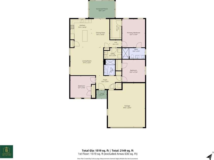254 Damask Drive, Lancaster, SC 29720.  MLS# CAR4398403, YatesRealty ID 34208. One-Level Living