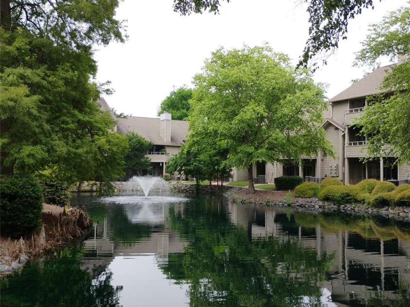 2545 Stockbridge Drive, Charlotte, NC 28210.  MLS# CAR4231252, YatesRealty ID 34208. More of the pond