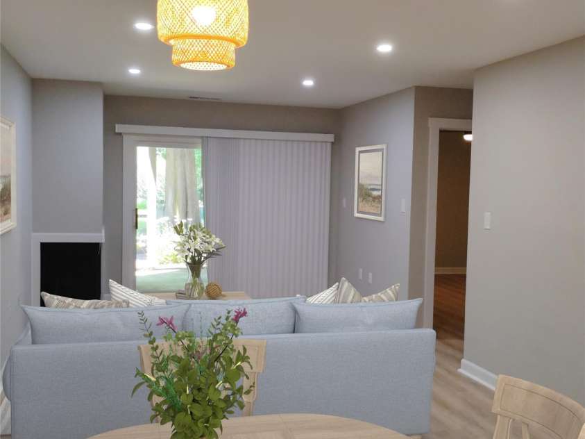 2545 Stockbridge Drive, Charlotte, NC 28210.  MLS# CAR4231252, YatesRealty ID 34208. View to patio and pond