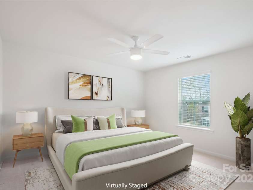15119 Oleander Drive, Charlotte, NC 28278.  MLS# CAR4272288, YatesRealty ID 34225. Bedroom 2—bright secondary with neutral palette