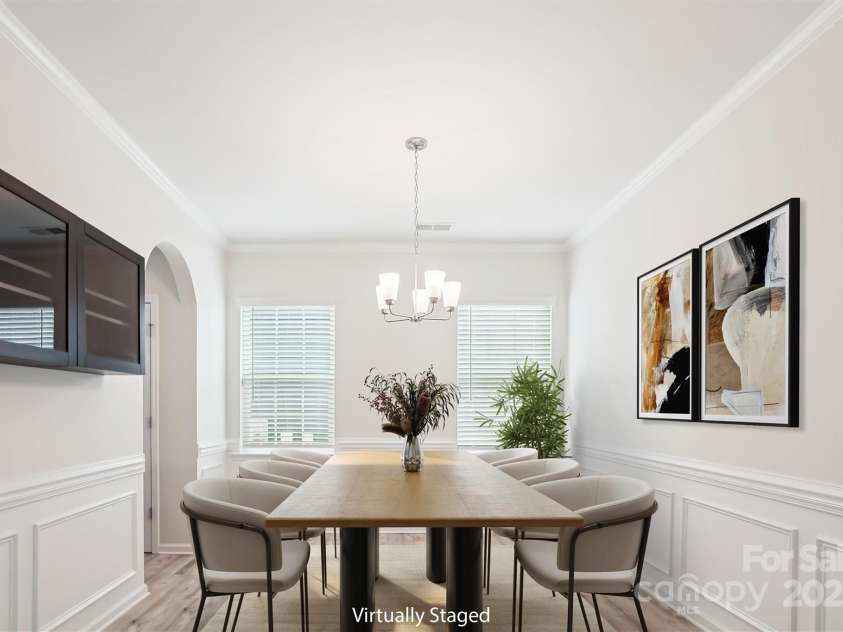 15119 Oleander Drive, Charlotte, NC 28278.  MLS# CAR4272288, YatesRealty ID 34225. Formal dining - virtually staged for scale