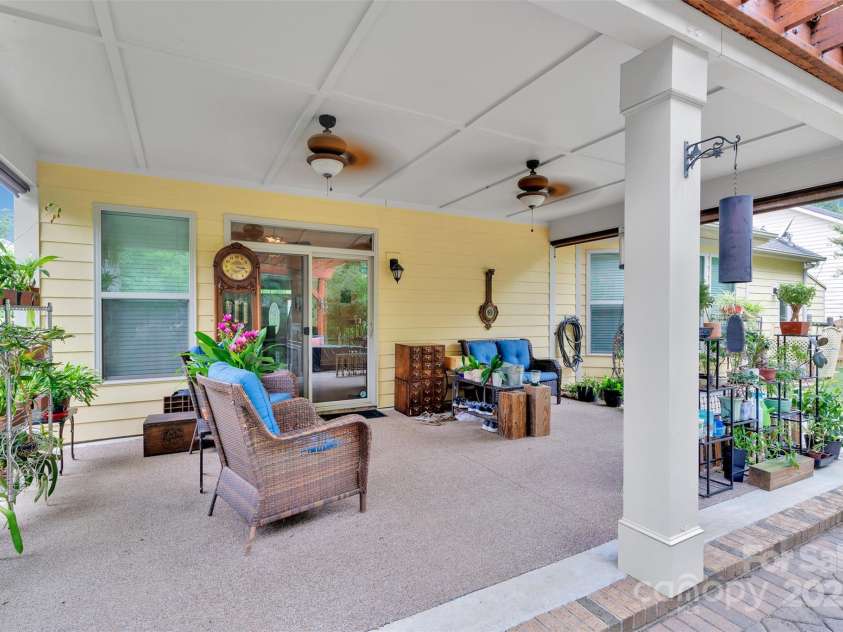 5105 Forest Knoll Court, Indian Trail, NC 28079.  MLS# CAR4282019, YatesRealty ID 34237. Extended Patio Area