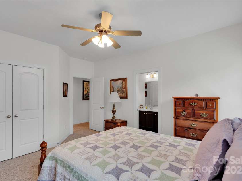 5105 Forest Knoll Court, Indian Trail, NC 28079.  MLS# CAR4282019, YatesRealty ID 34237. Spacious bedroom with plenty of closet space and bathroom entrance