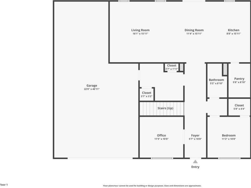 4357 Hornyak Drive, Monroe, NC 28110.  MLS# CAR4272863, YatesRealty ID 34238. Floor plan - main