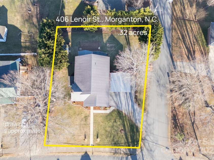 406 Lenoir Street, Morganton, NC 28655.  MLS# CAR4295449, YatesRealty ID 34240. 