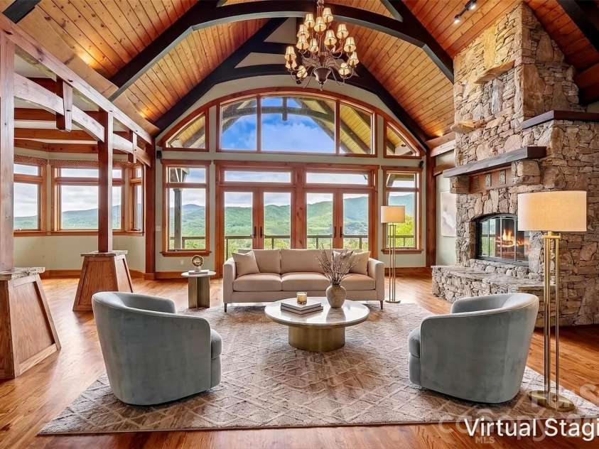241 Glen Eagle Drive, Waynesville, NC 28786.  MLS# CAR4398501, YatesRealty ID 34242. Virtually Staged