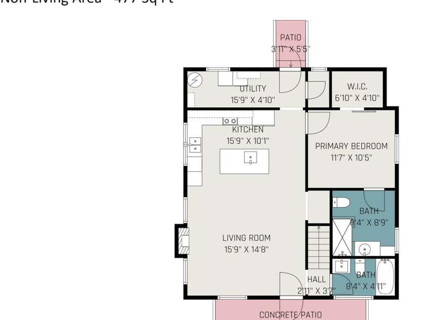 293 Misenheimer Drive, Concord, NC 28025.  MLS# CAR4295029, YatesRealty ID 34248. 