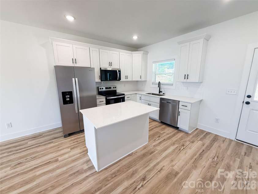 201 Rice Street, Landis, NC 28088.  MLS# CAR4399384, YatesRealty ID 34251. Kitchen