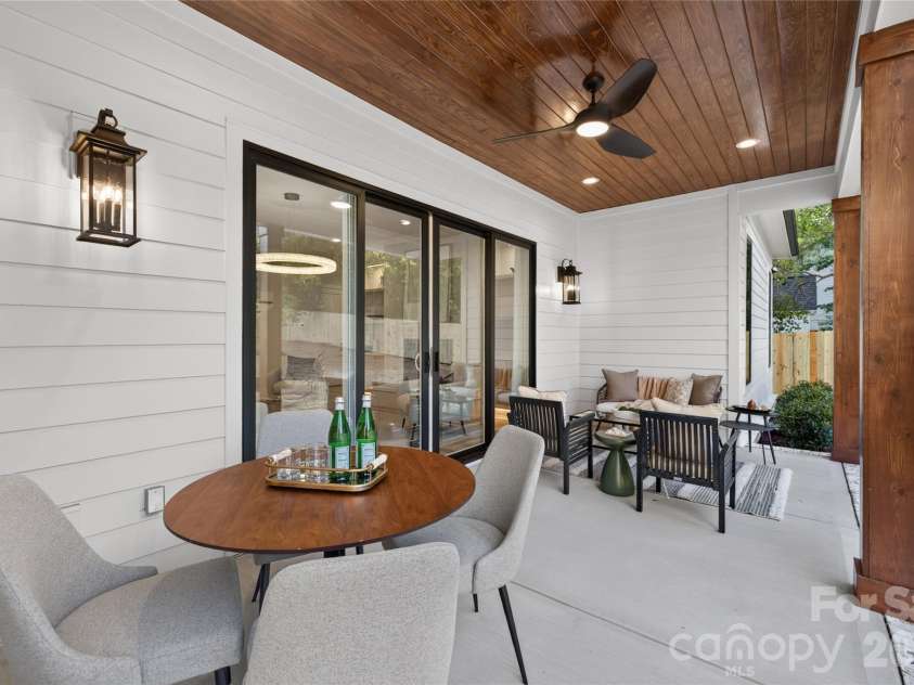 3119 Shenandoah Avenue, Charlotte, NC 28205.  MLS# CAR4394625, YatesRealty ID 34254. Morning coffee? Check out the wood stained ceiling. 