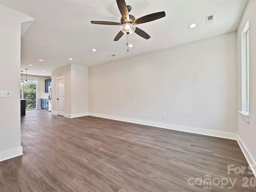 1227 34th Street, Charlotte, NC 28205.  MLS# CAR4211267, YatesRealty ID 3426. Living Room and Dining Room