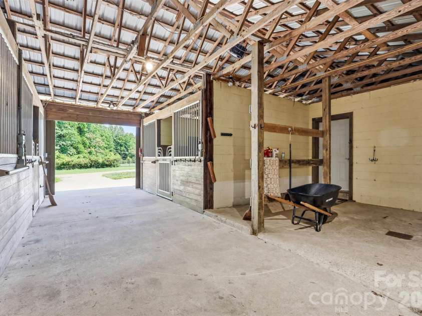 811 Butter Street, Landrum, SC 29356.  MLS# CAR4394031, YatesRealty ID 34280. Barn Interior