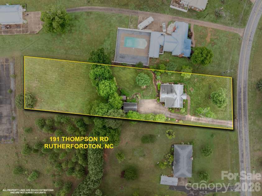 191 Thompson Road, Rutherfordton, NC 28139.  MLS# CAR4385123, YatesRealty ID 34287. 