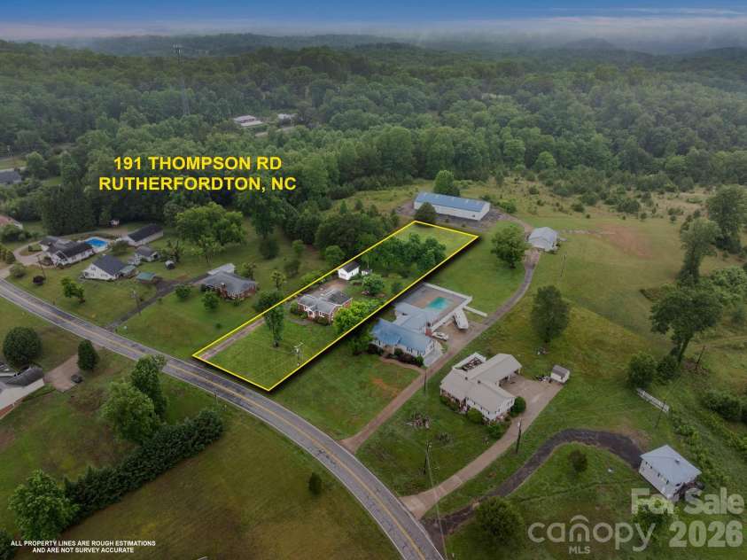 191 Thompson Road, Rutherfordton, NC 28139.  MLS# CAR4385123, YatesRealty ID 34287. 