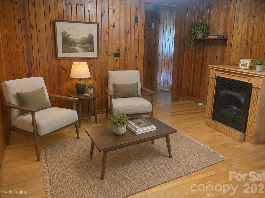 191 Thompson Road, Rutherfordton, NC 28139.  MLS# CAR4385123, YatesRealty ID 34287. Virtually Staged Den