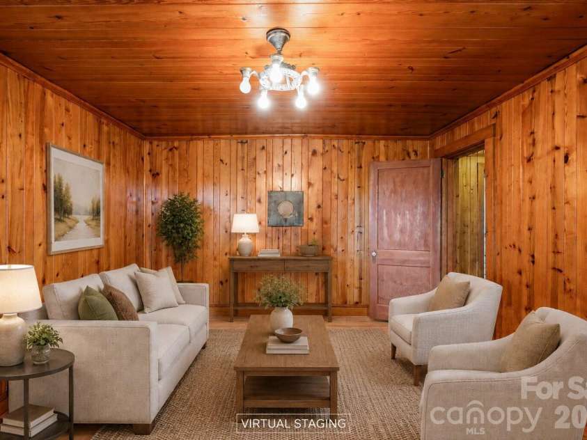 191 Thompson Road, Rutherfordton, NC 28139.  MLS# CAR4385123, YatesRealty ID 34287. Virtually Staged Living Room