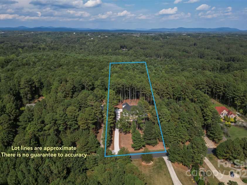 129 Greens Road, Granite Falls, NC 28630.  MLS# CAR4302862, YatesRealty ID 3429. Aerial View of Home