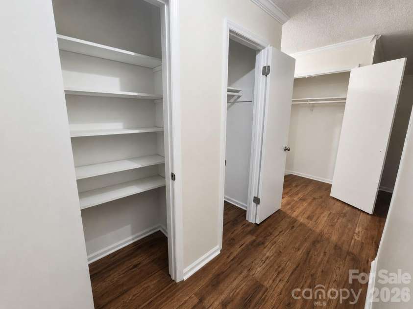 2914 Dresden Drive, Gastonia, NC 28054.  MLS# CAR4395963, YatesRealty ID 34290. Hall closets with doors open to show storage space available