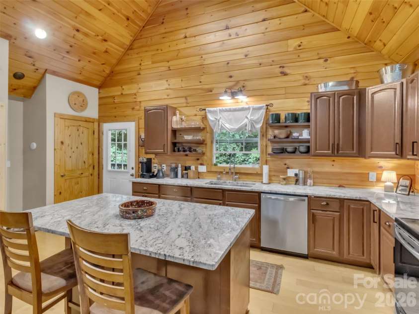 49 Brandywine Road, Waynesville, NC 28786.  MLS# CAR4395907, YatesRealty ID 34304. New granite in kitchen