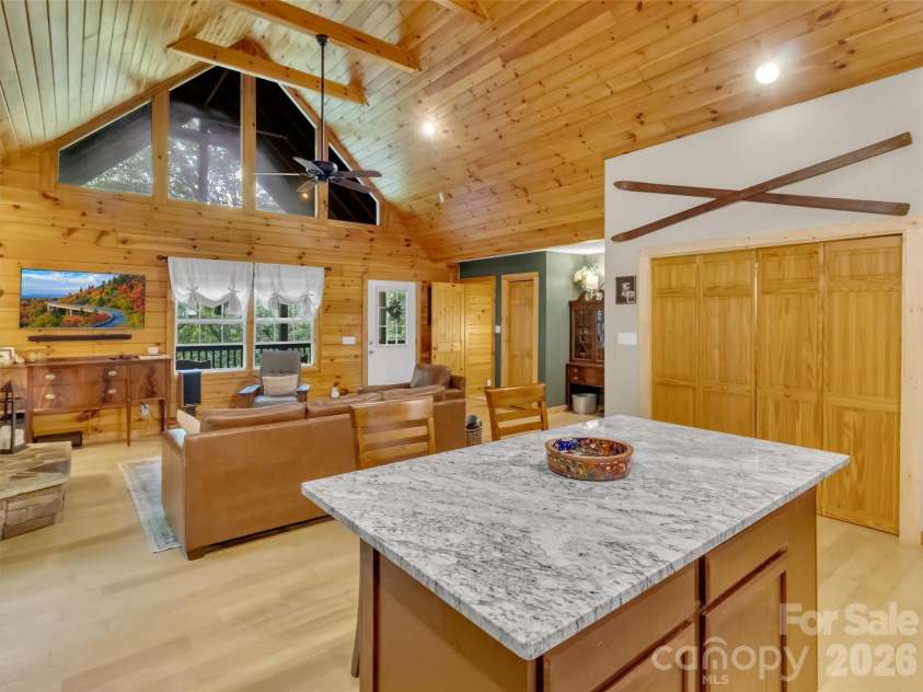 49 Brandywine Road, Waynesville, NC 28786.  MLS# CAR4395907, YatesRealty ID 34304. View from kitchen