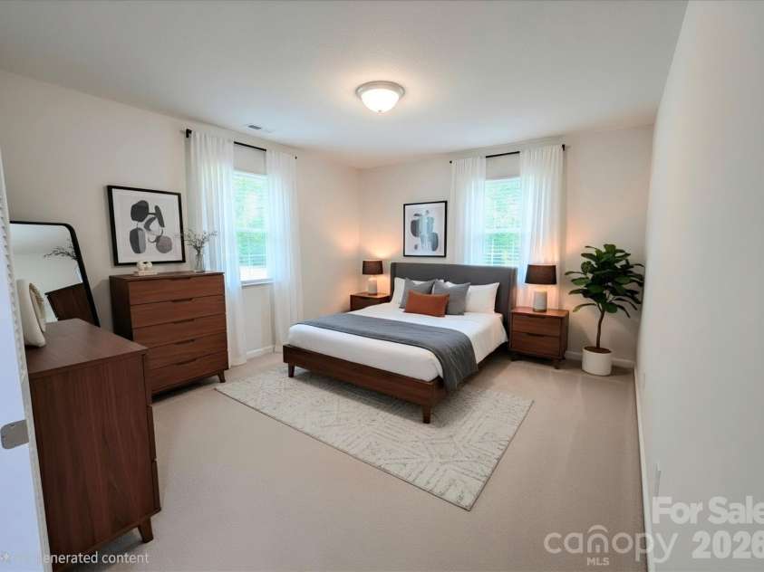133 Winged Elm Lane, Mooresville, NC 28115.  MLS# CAR4398819, YatesRealty ID 34314. Bedroom 2- Virtually Staged