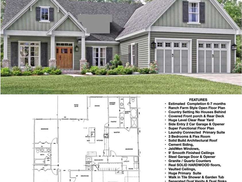 153 Trinity Court, Salisbury, NC 28147.  MLS# CAR4355709, YatesRealty ID 3432. Floor Plan 1
