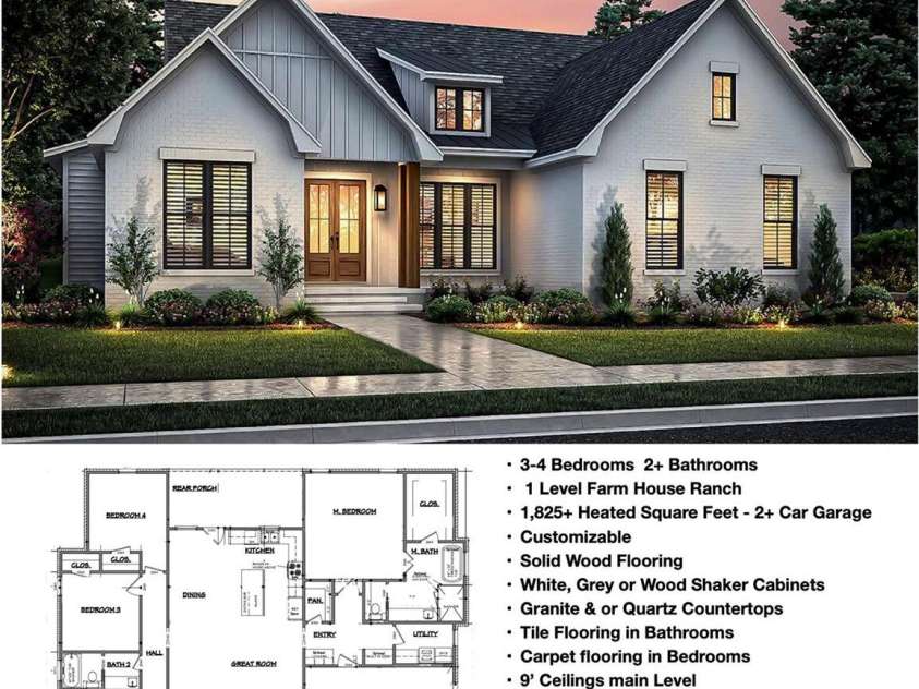153 Trinity Court, Salisbury, NC 28147.  MLS# CAR4355709, YatesRealty ID 3432. Floor Plan 3