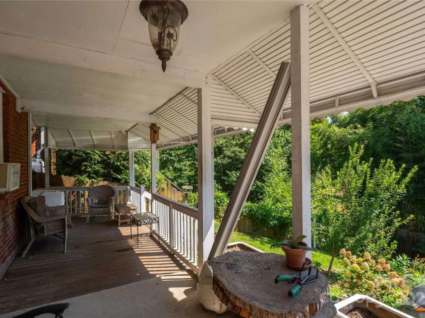 56 Brevard Road, Asheville, NC 28806.  MLS# CAR4293196, YatesRealty ID 34333. Another view of bottom back deck