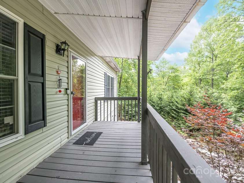 46 Badger Run, Hendersonville, NC 28739.  MLS# CAR4281037, YatesRealty ID 34340. View off front porch.