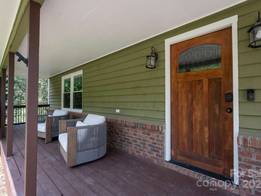 38 Tipton Drive, Candler, NC 28715.  MLS# CAR4275923, YatesRealty ID 34342. Welcoming Front Porch