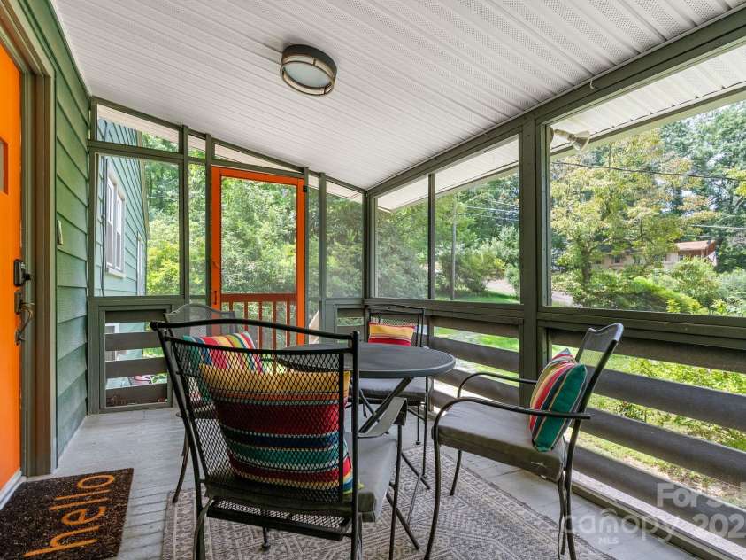 75 Craven Hill Circle, Black Mountain, NC 28711.  MLS# CAR4283464, YatesRealty ID 34347. A brand new screened in front porch