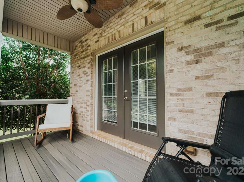 3331 Cayton Drive, Maiden, NC 28650.  MLS# CAR4293392, YatesRealty ID 34359. Master bedroom porch