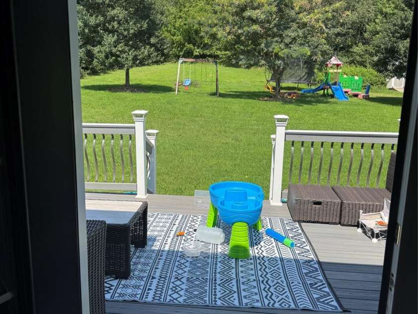 3331 Cayton Drive, Maiden, NC 28650.  MLS# CAR4293392, YatesRealty ID 34359. Open backyard and oversized deck with trex decking