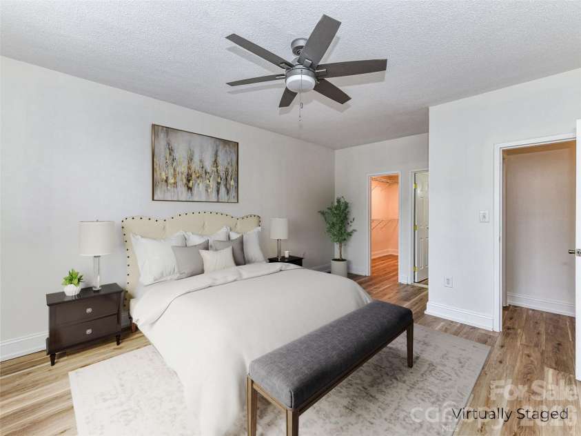 1300 Reece Road, Charlotte, NC 28209.  MLS# CAR4318620, YatesRealty ID 3436. Virtually Staged Primary Bedroom