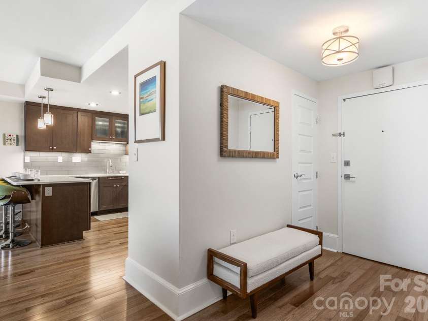 1300 Reece Road, Charlotte, NC 28209.  MLS# CAR4414970, YatesRealty ID 3436. Entry and Kitchen view