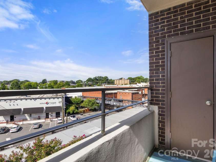 1300 Reece Road, Charlotte, NC 28209.  MLS# CAR4414970, YatesRealty ID 3436. One of two balconies