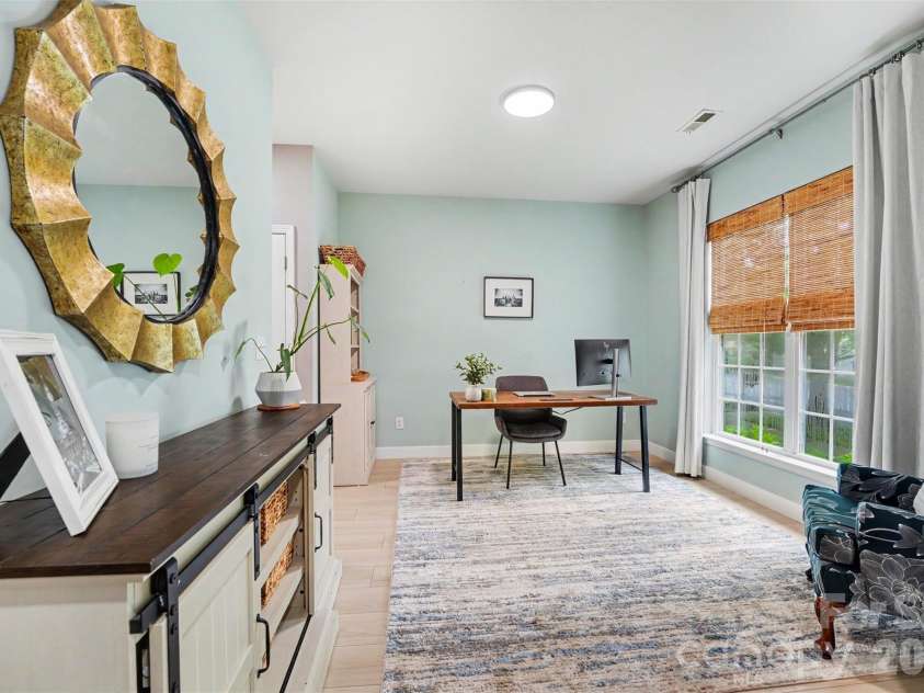 116 Decatur Avenue, Mooresville, NC 28117.  MLS# CAR4383348, YatesRealty ID 34376. Entrance to Flex Room (Office or Dining Room)