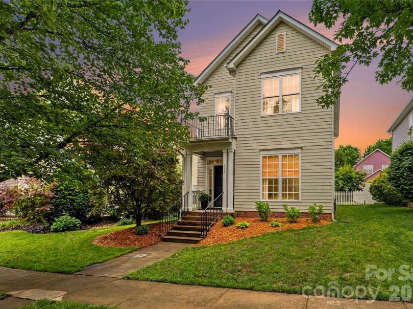 116 Decatur Avenue, Mooresville, NC 28117.  MLS# CAR4383348, YatesRealty ID 34376. Twilight Front