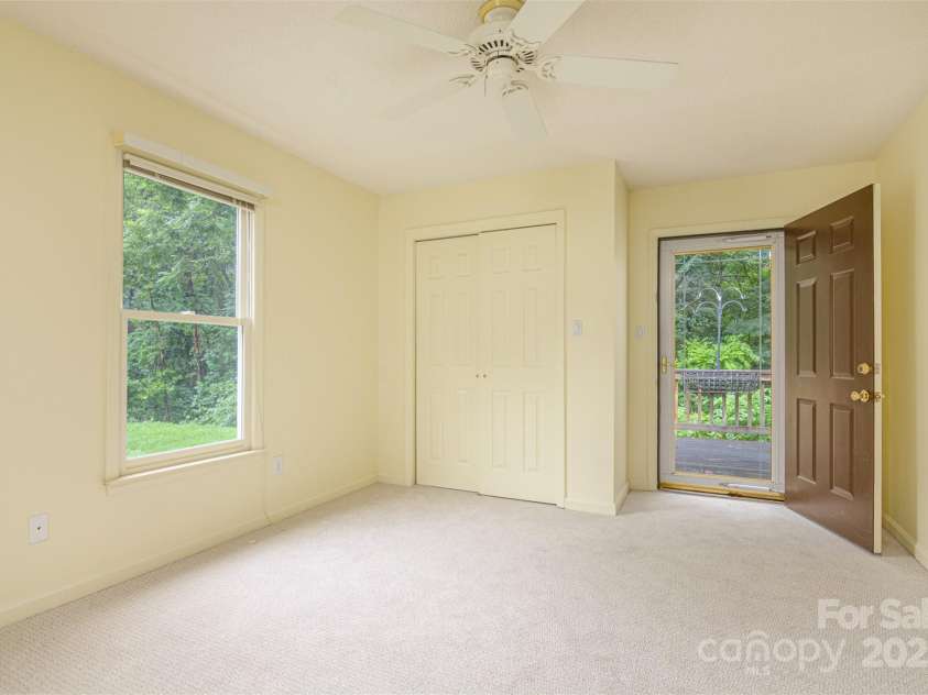 222 Rocky Mountain Way, Arden, NC 28704.  MLS# CAR4285995, YatesRealty ID 34382. Office or Bedroom with Porch Access