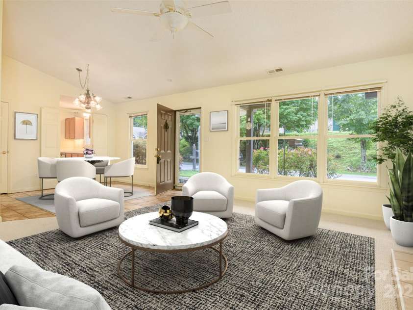 222 Rocky Mountain Way, Arden, NC 28704.  MLS# CAR4285995, YatesRealty ID 34382. Staged Living Room