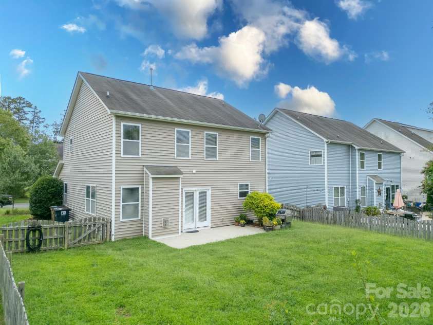 3009 Canopy Drive, Indian Trail, NC 28079.  MLS# CAR4292578, YatesRealty ID 34383. Big backyard