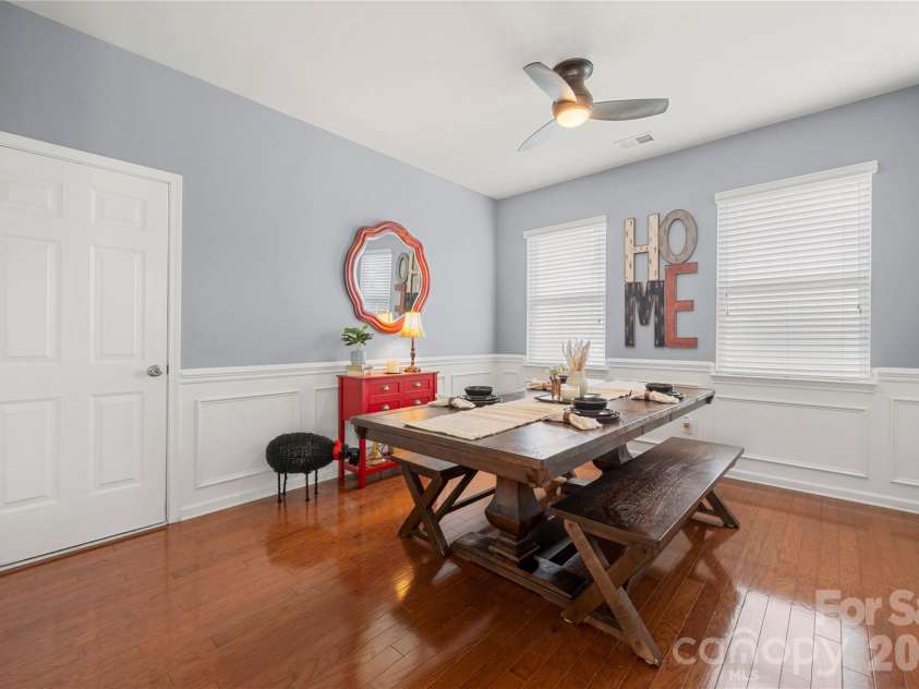 3009 Canopy Drive, Indian Trail, NC 28079.  MLS# CAR4292578, YatesRealty ID 34383. Great dining room for those lovely dinners