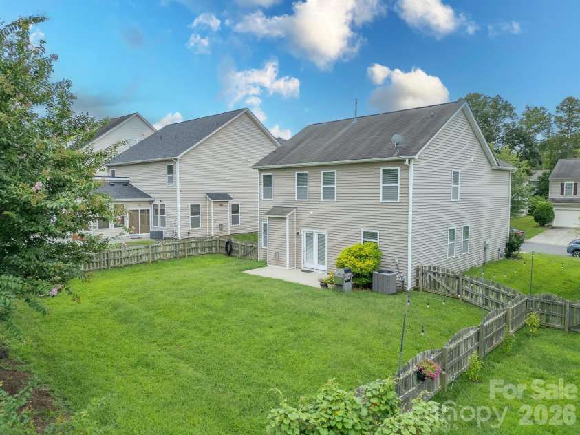 3009 Canopy Drive, Indian Trail, NC 28079.  MLS# CAR4292578, YatesRealty ID 34383. Huge backyard 