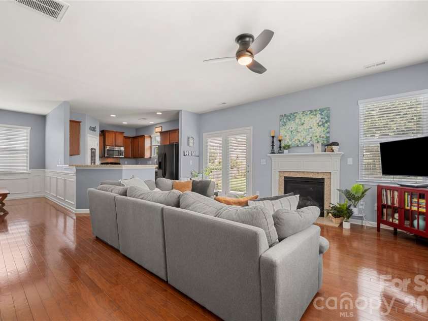 3009 Canopy Drive, Indian Trail, NC 28079.  MLS# CAR4292578, YatesRealty ID 34383. Spacious living room