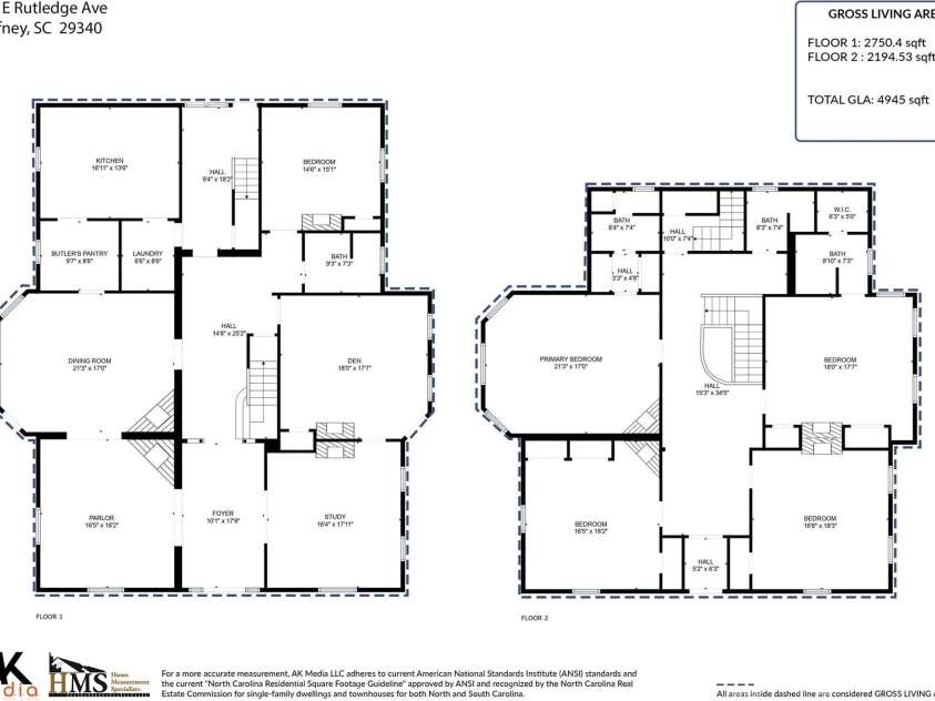 530 Rutledge Avenue, Gaffney, SC 29340.  MLS# CAR4354361, YatesRealty ID 3439. 