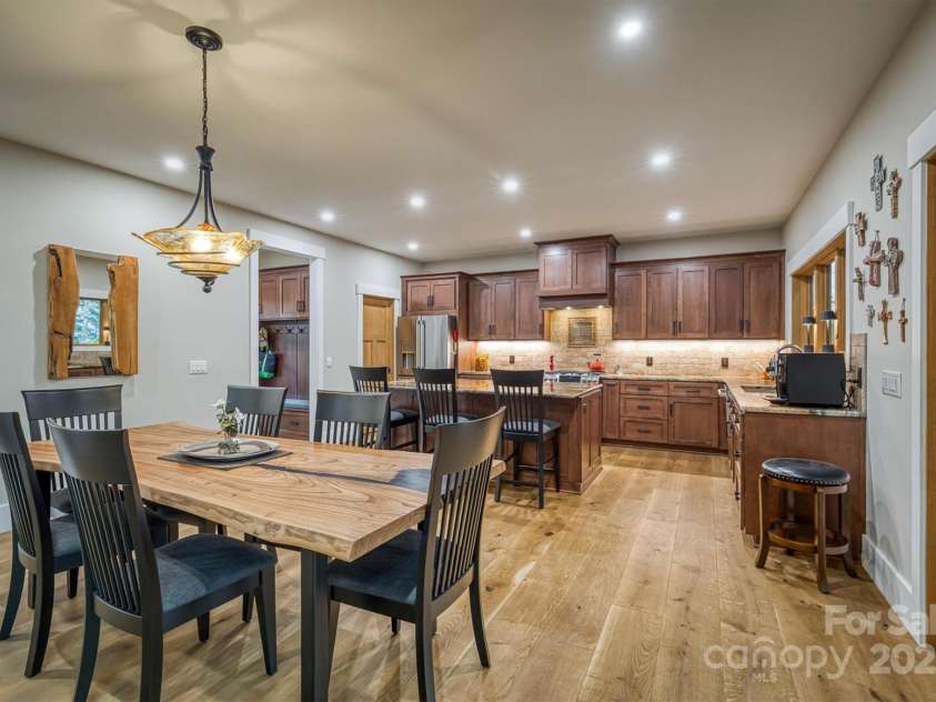 2116 October Drive, Nebo, NC 28761.  MLS# CAR4291536, YatesRealty ID 34399. Dining Area & Kitchen