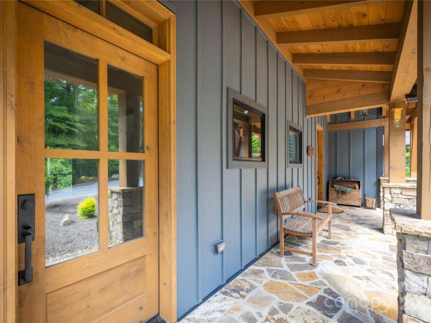 2116 October Drive, Nebo, NC 28761.  MLS# CAR4291536, YatesRealty ID 34399. Front Covered Porch