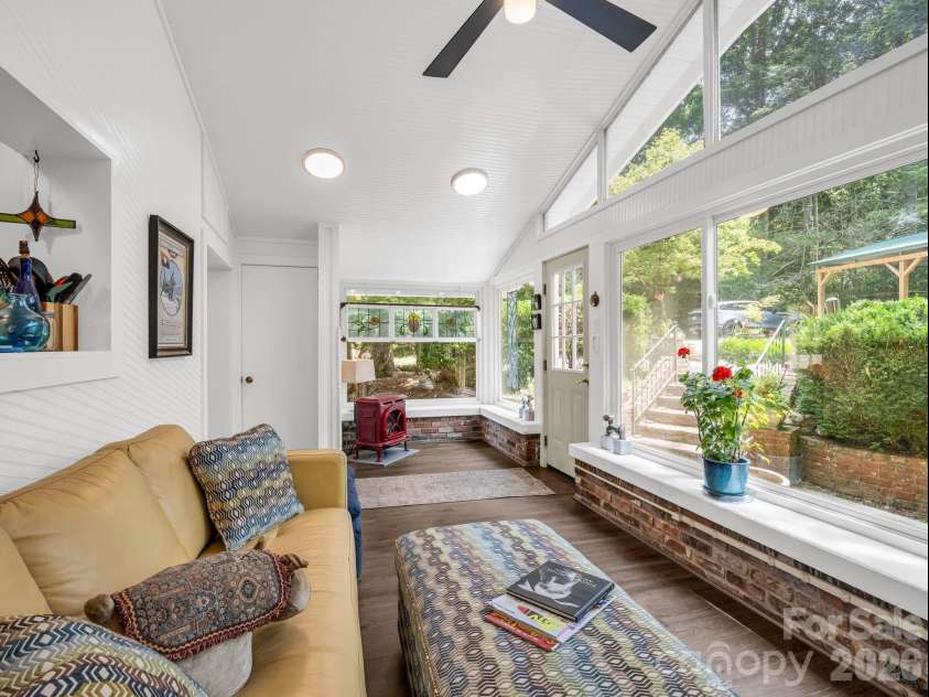 23 Sunset Drive, Black Mountain, NC 28711.  MLS# CAR4397312, YatesRealty ID 34401. Sitting Room with Abundant Natural Light