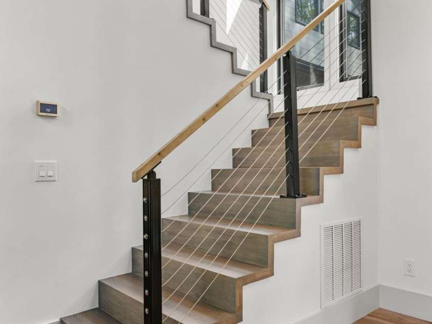 576 Eagle Springs Trail, Banner Elk, NC 28604.  MLS# CAR4383432, YatesRealty ID 34407. Stairway