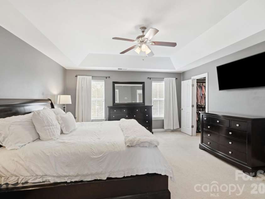 2616 Sierra Chase Drive, Monroe, NC 28112.  MLS# CAR4398992, YatesRealty ID 34413. Primary bedroom