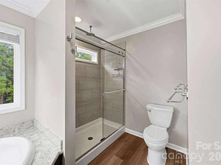 1259 Hardin Road, Dallas, NC 28034.  MLS# CAR4398396, YatesRealty ID 34415. Rainfall shower and dual shower head.